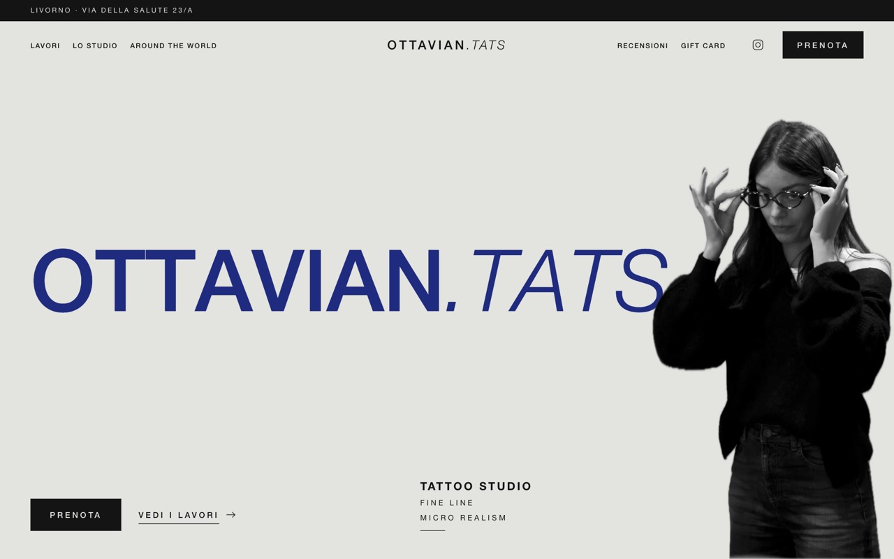 Home page del sito di OTTAVIAN.TATS